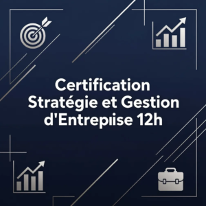 Certification Stratégie et Gestion d'Entreprise 12h